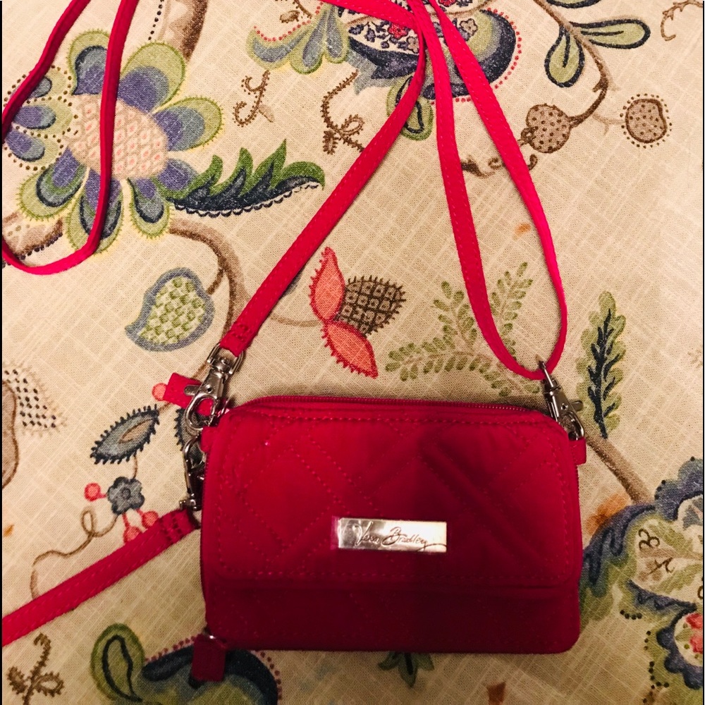 Hot Pink Ver Bradley wallet crossbody